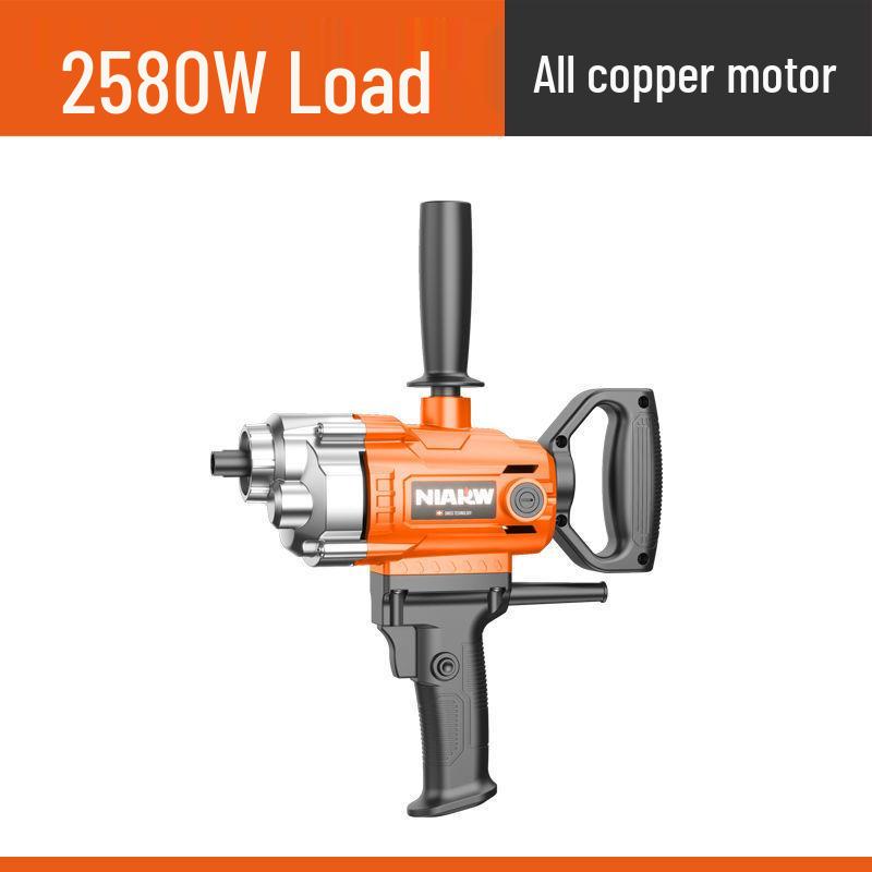 High-Power Electric Mixer for Paint, Putty, Powder, Cement, and Mortar