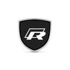 RFKNG1 1/2pcs 3D Metal Car Styling Shield Emblem Badge Stickers For VW Rline Arteon Jetta Atlas Eos Caddy GTD Sharan Transporter