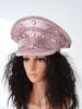 Unisex Y2K Stage Hat with Metal Rivets & Sequins Teardrop Gem
