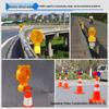 Custom Solar-Powered LED Red/Blue Flashing Traffic Lights for Road Construction and Barrier Safety