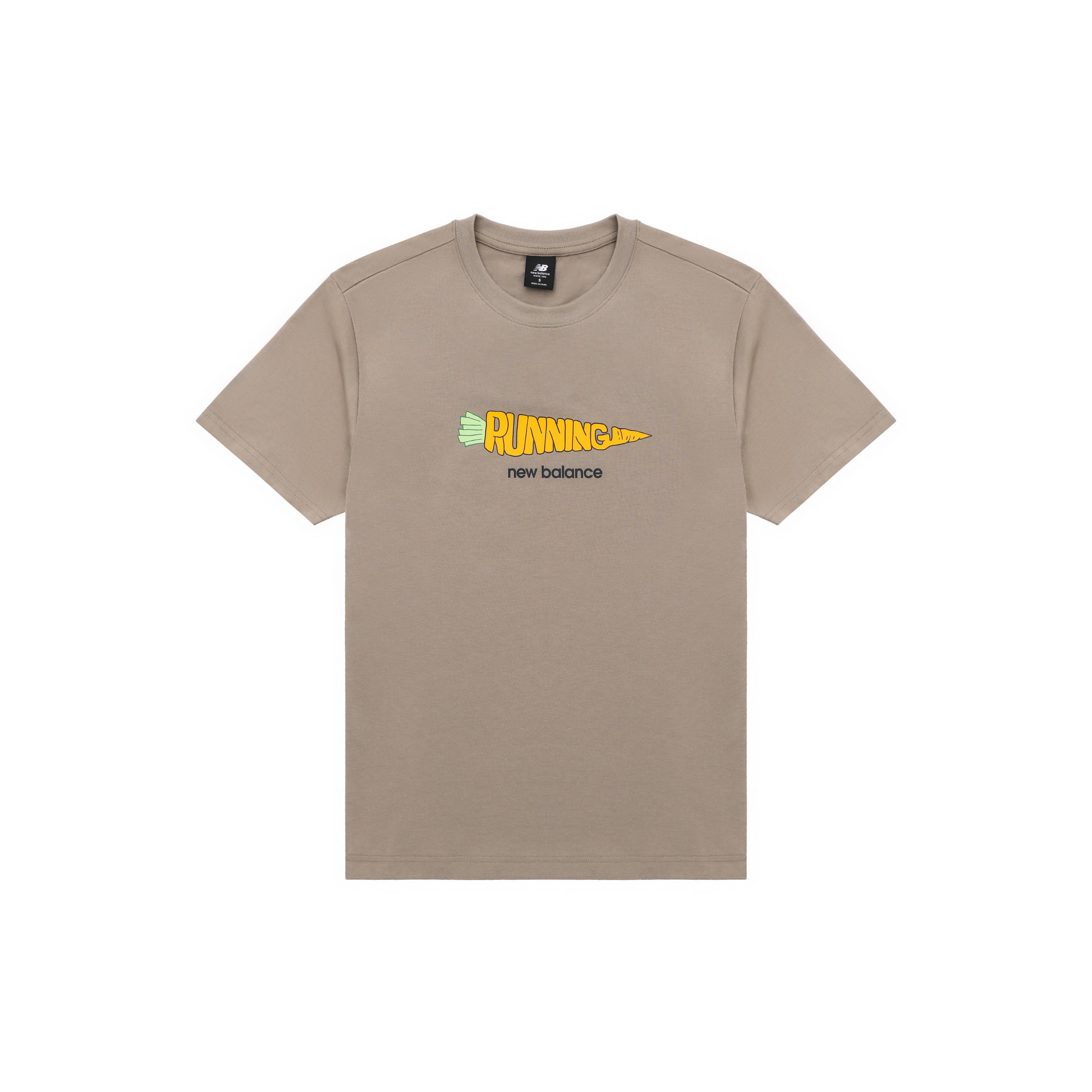 New Balance Running Graphic Tee Asia Sizing  Brown Orange  Unisex AMT31331-DRI L