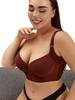 Large Size Smooth Seamless Push-up Bra with Underwire for Deep V and Anti-sagging