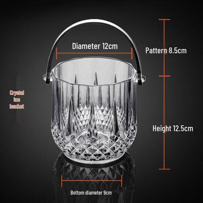 ZISIZ Transparent Acrylic Ice Bucket