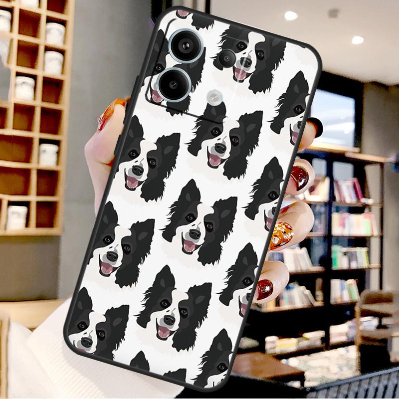 Border Collie Dog For Xiaomi Redmi Note 14 Pro 12 11 9 10 13 15 Pro Plus Case For Redmi 15 10C 12C 13C 14C 15C
