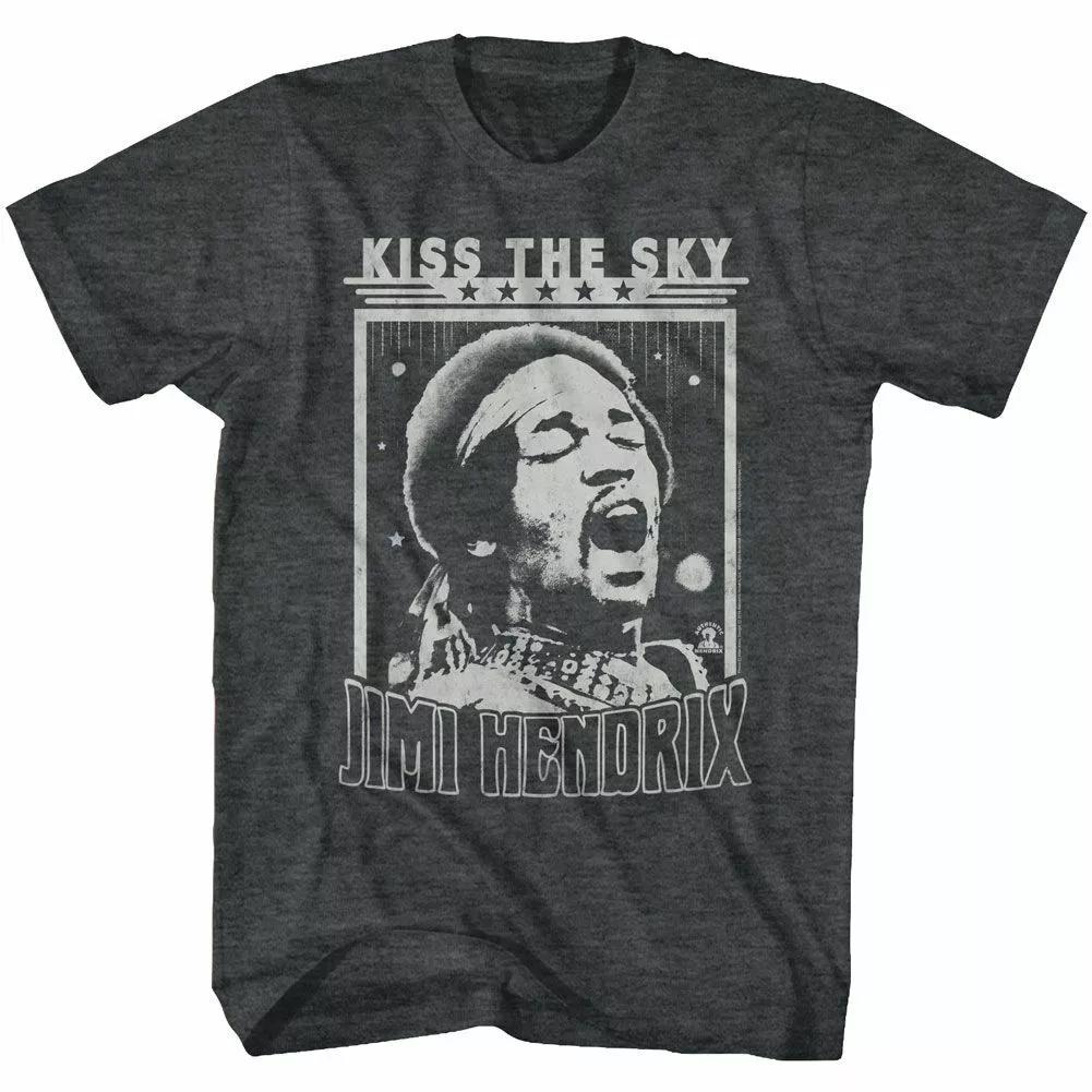 

Jimi Hendrix Kiss The Sky Black Heather T Shirt XXXXL
