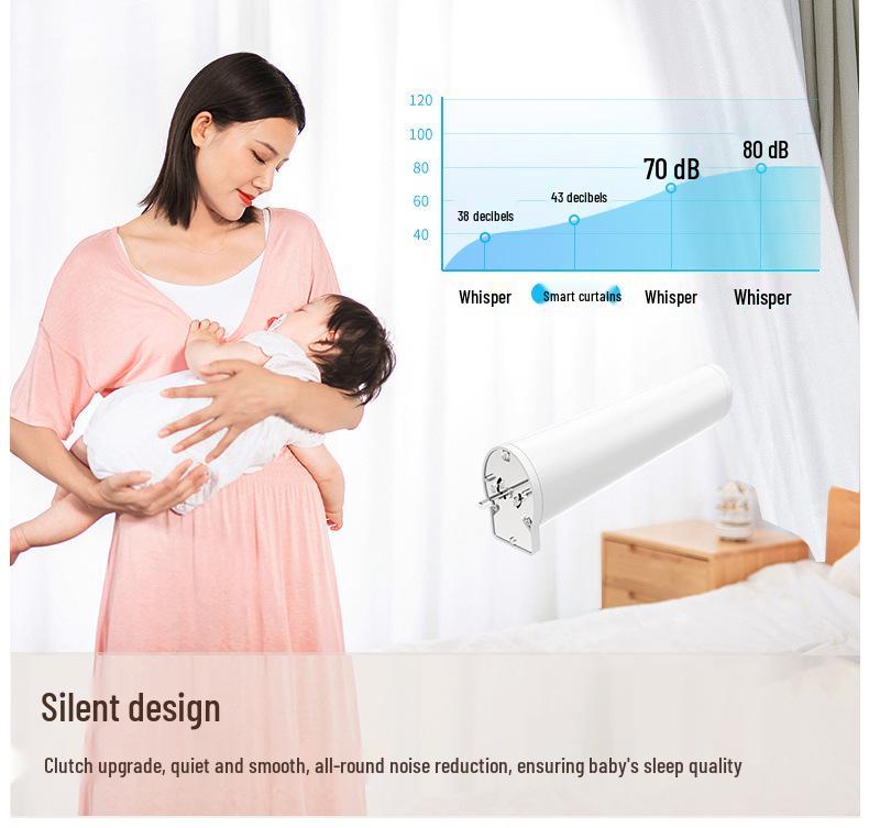Graffiti Smart WiFi Electric Curtains with Alexa & Xiao Ai Voice Control