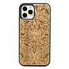 Wooden Case for iPhone 12 / 12 Pro Aztec Calendar Aniegre