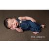Newborn Denim Overalls & Hat Set for Baby Photo Shoots