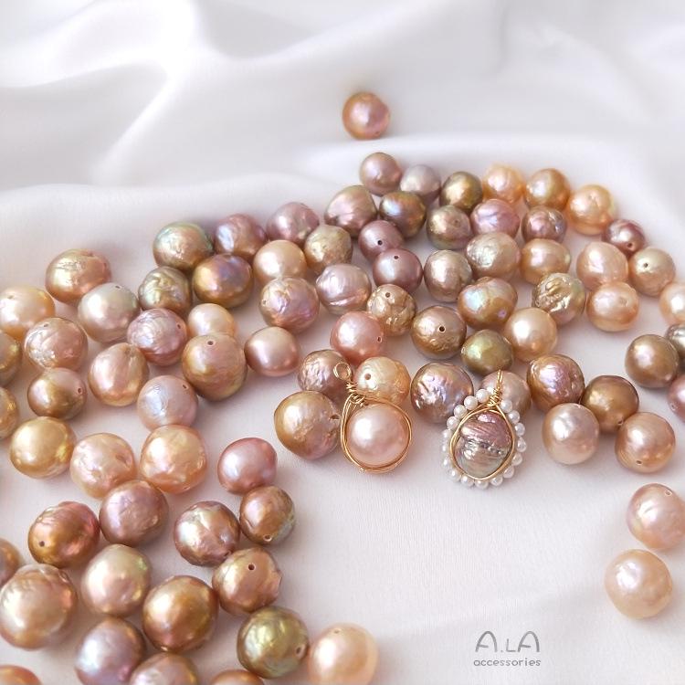 Mărgele Edison Baroc Irizate de Perle de Apă Dulce pentru Bijuterii DIY