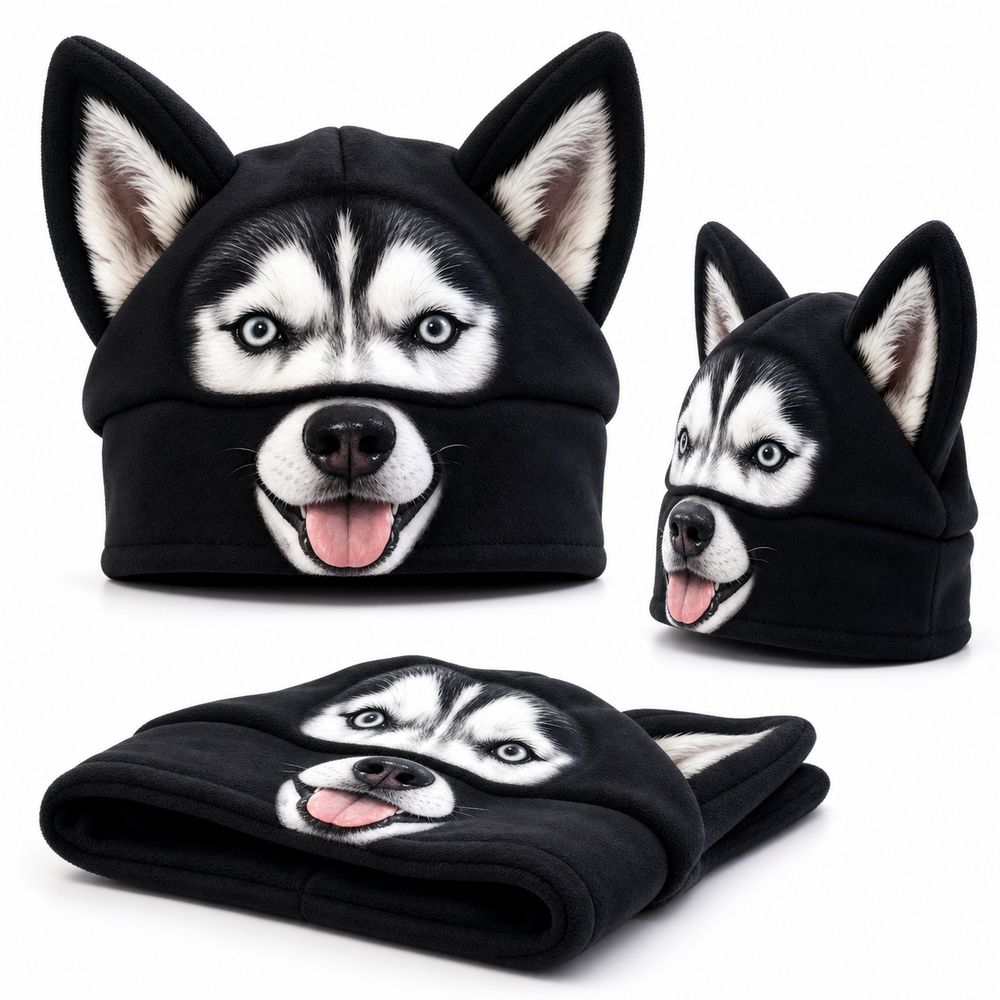 Soft Cute Winter Hat Cartoon Print Cartoon Beanie New Animal Beanie Hat Daily Outfits