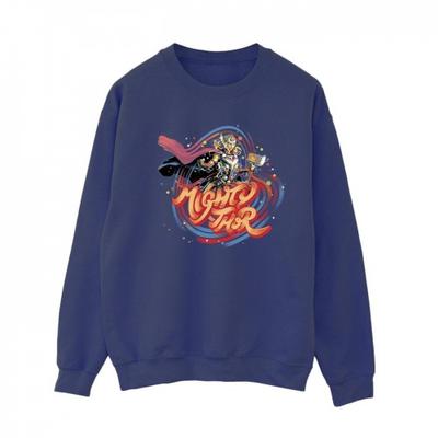 Womens/Ladies Thor Love And Thunder Mighty Thor Swirl Sweatshirt