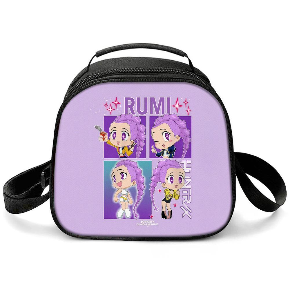 KPOP Witch Hunters Printed Cartoon Student Warm Lunch Bag Messenger Bag