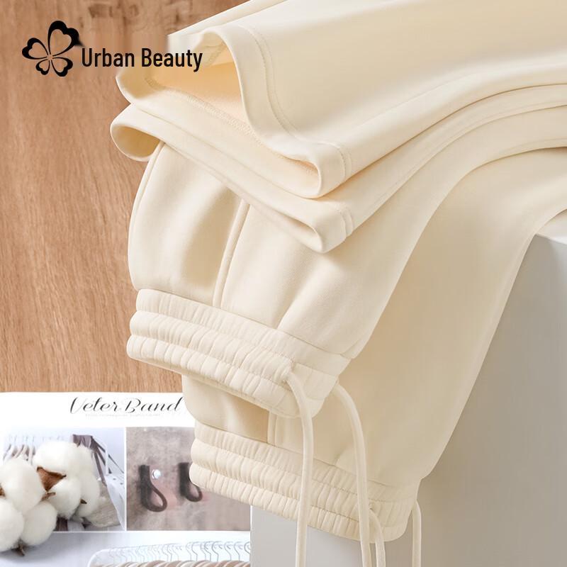 

Women s Warm Fleece-Lined Loose Wide-Leg Casual Pants XL