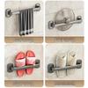 Wall-Mounted Luxury Slipper Rack: Punch-Free Bathroom Shoe Draining Storage Solution