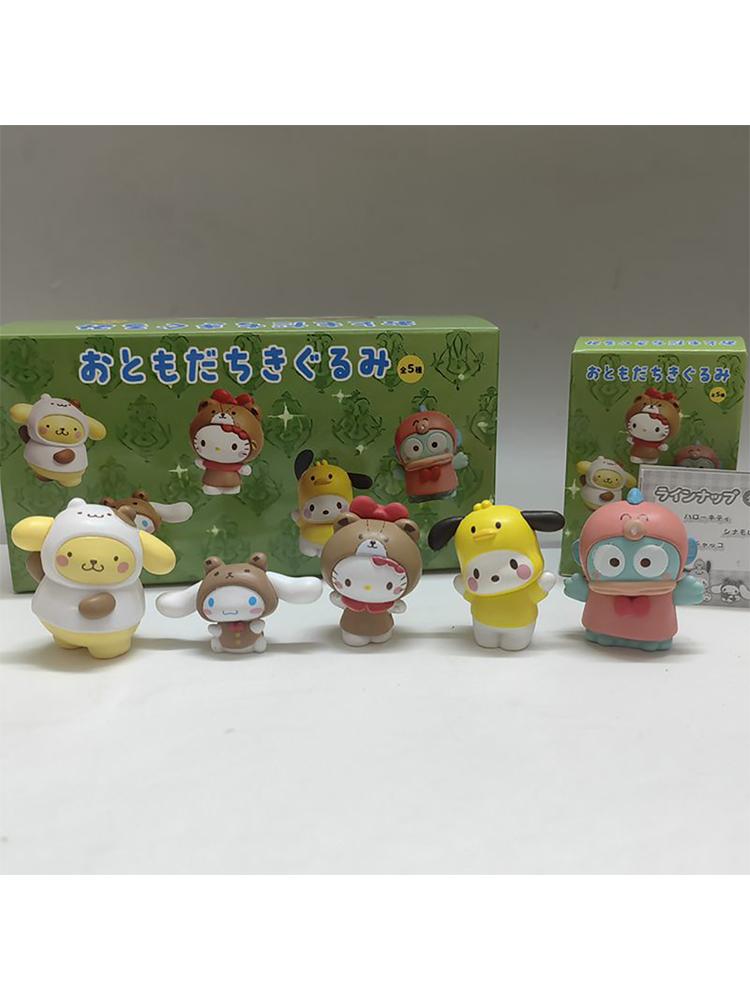 

Sanrio 5Cm Figure Hello Kitty Pochacco PomPomPurin Anime Cinnamoroll Doll Kawaii Diy Cake Decoration Christmas Gift For Children