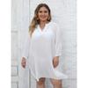 Women's Shirt Blouses Plus Size Beach Bikini Coverups Seaside Vacation Deep V Sexy Dresses