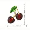 1pc Cherry Fashion Women's Brooch Accessory, Daily Outfit Pin with Anti-Slip Design