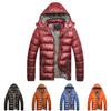 Luxurious Men's Winter Warm Hooded Thick Padded Jacket For Ultimate Comfort
