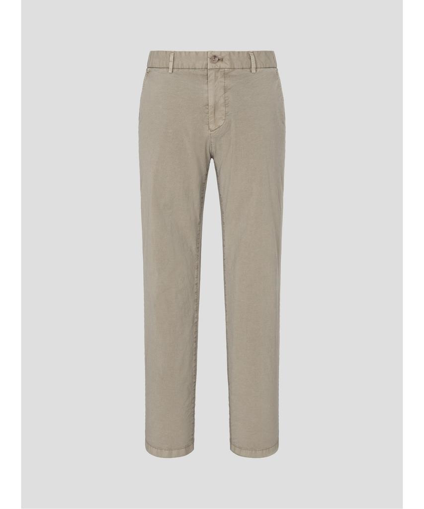 Binpolmen Summer Garment-Dyed Standard Fit Pants Khaki