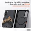 Luxury Business Magnetic Textured Skin-Feel Case for Samsung Z Fold 8 Wide Shockproof for Magsafe Metal Lens Protector Cover