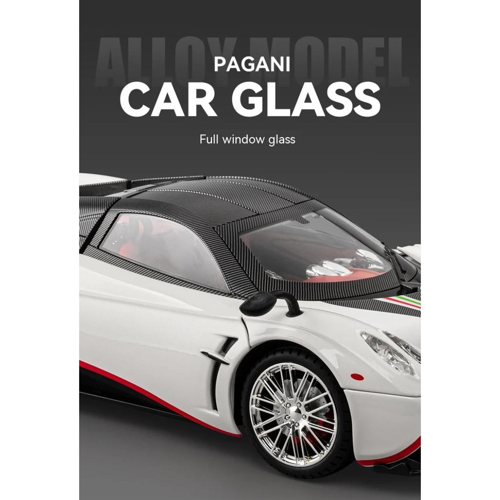Pagani Huayra Dinastia Sportwagen-Modell im Maßstab 1:18 aus Metallguss, mit realistischem Sound und Lichteffekten – das perfekte Geschenk für Kinder.