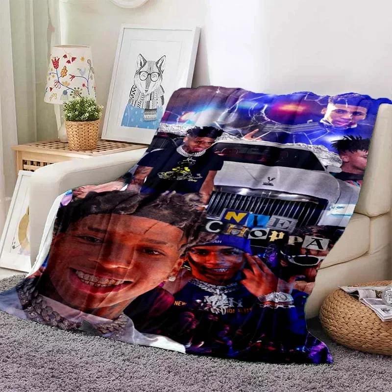Hip Hop Rapper Blanket Rod Wave Flannel Blanket Soft Warm Throw Bedroom Decor Napping Couch Sofa Bed Chair Cover for Boys Girls