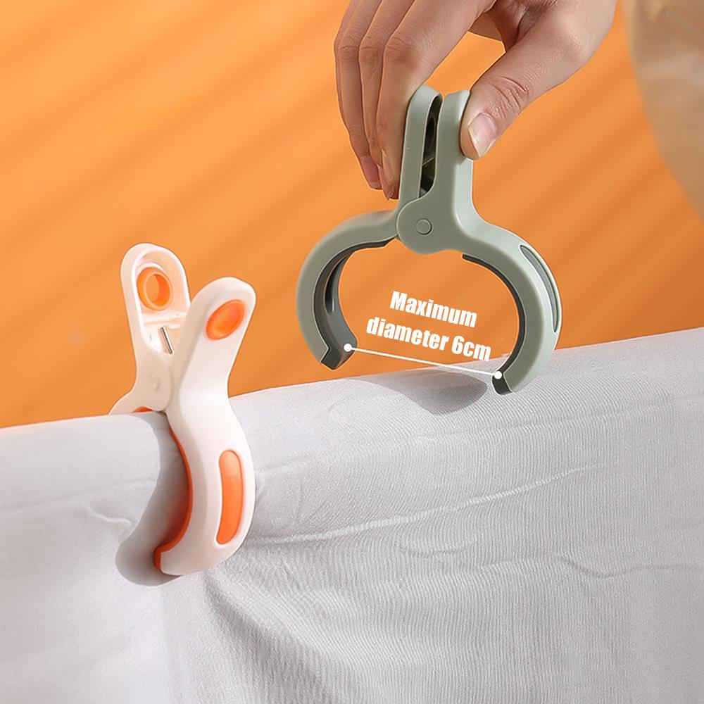 Stora strandhandduksklämmor Plast Starka vindtäta klädnypor Quilt Hängklämma Återanvändbar halkfri fast torknypa