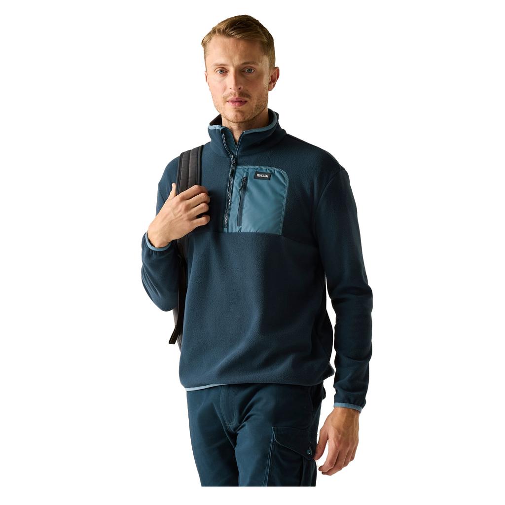 Regatta Mens Frankie Half Zip Fleece Top