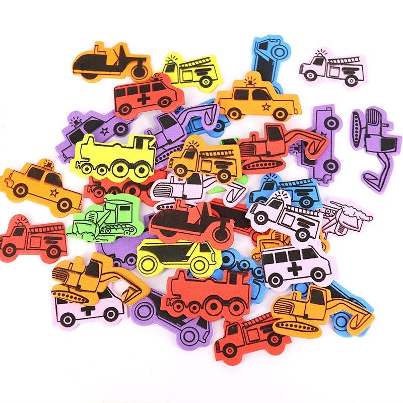 1 Opakowanie Kolorowe Kreskówkowe Naklejki Gąbczaste EVA Ręcznie Robiony Notes Dekoracja DIY Artykuły Papiernicze Pamiątki na Przyjęcie Urodzinowe Nagrody w Grach ZYF