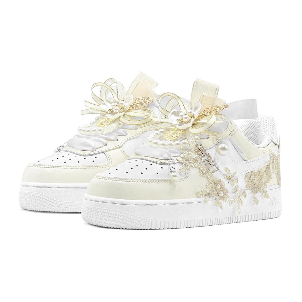 Nike Air Force 1 Skateboard Shoes Women's Low Top White DH2920-111(TeamS2-S-BOX)