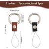 GORGECRAFT 2 Stück Schlüsselanhänger mit Band Kurzes Lanyard Schwarzer Handy-Fingerring Handy-Anhänger Griffform Halterungen