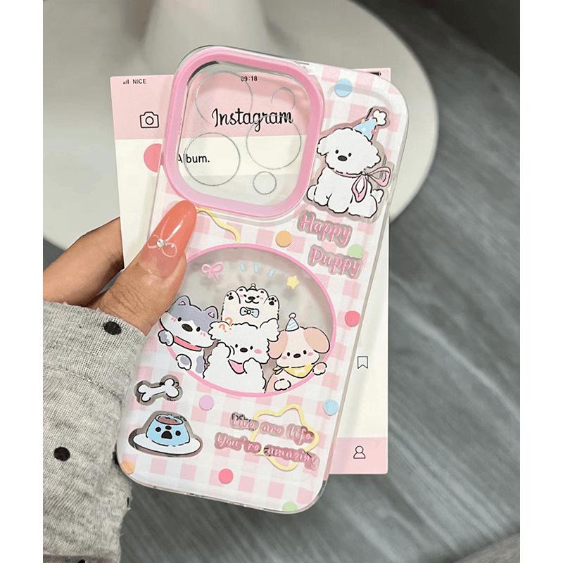 

Hollowed Puppy Design Case for Apple 15/16 Pro Max, 13/14, 7/8 - Soft, Precise Fit iPhone X
