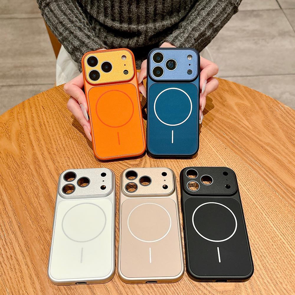 Shockproof Magnetic Armor For Magsafe Phone Cases For iPhone 17 16 15 14 13 Pro Max Air Case Wireless Charging Bumper Cover