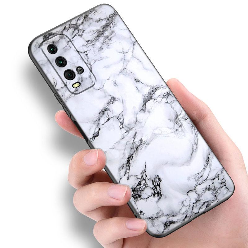 Telefonhülle mit Vintage-Marmor-Muster, weicher TPU-Schutz für Xiaomi Redmi Note 5 6 9T K20 K40 K50 Pro 7A 8A 9A 9C 9i 10A 10C A1 S2