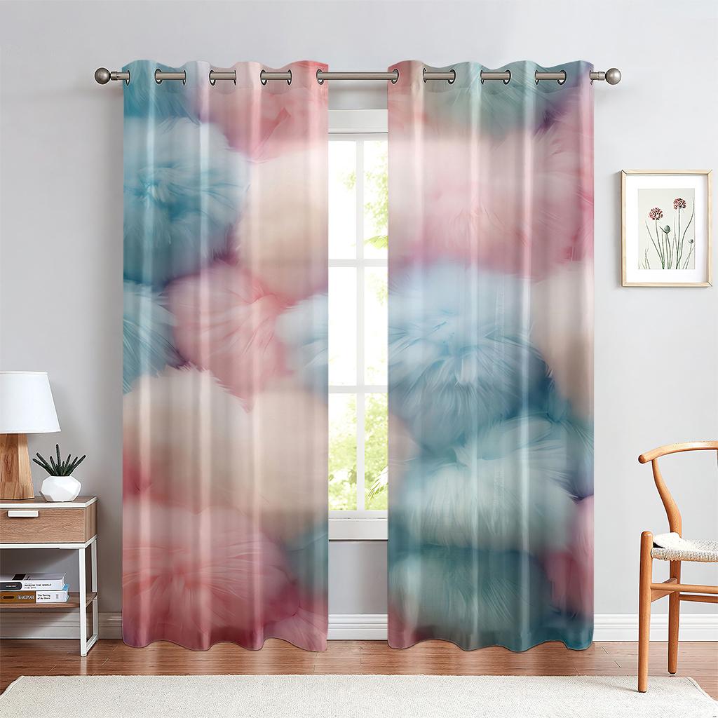 

Фиолетовая бабочка любимая 3D мечта девочки шторы для детей подходят для украшения спальни девочки 2 панели длинные и короткие 150W250H(CM)X2PCS&Hook