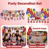 Birthday Party Decoration Kit with, Bunting Flags and for Themed Celebration