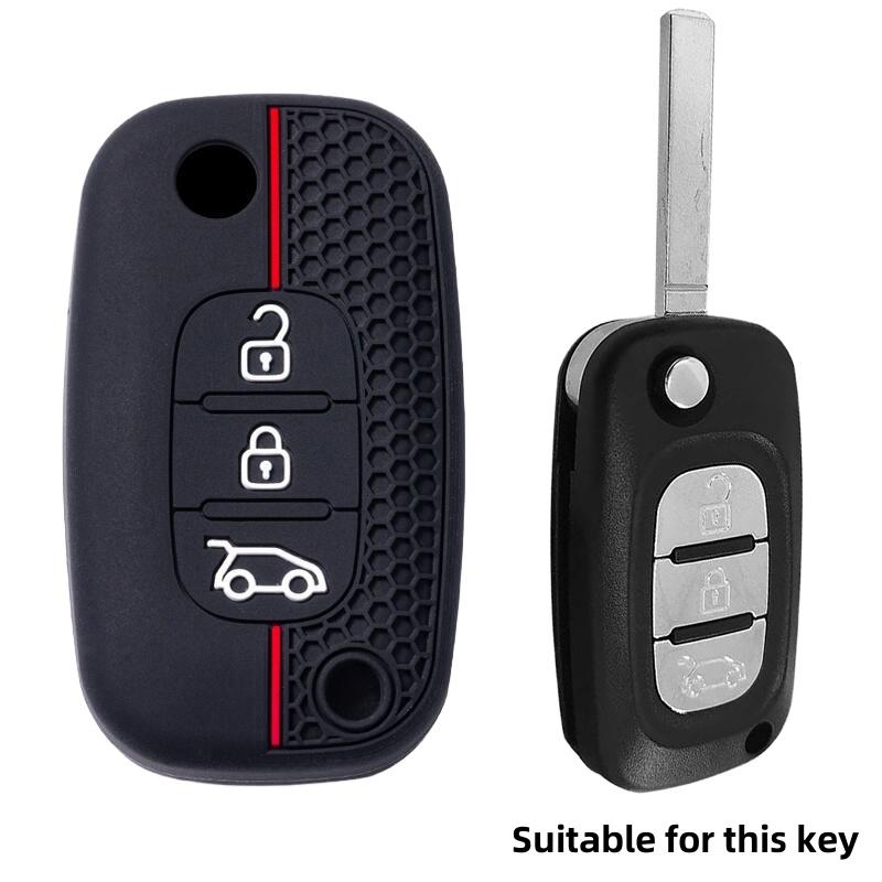 

Silicone Key Case Cover For Lada Largus 2021 2022 Vesta St Cross X Ray 2020 Car Remote Key Fob Shell Cover Case чорний