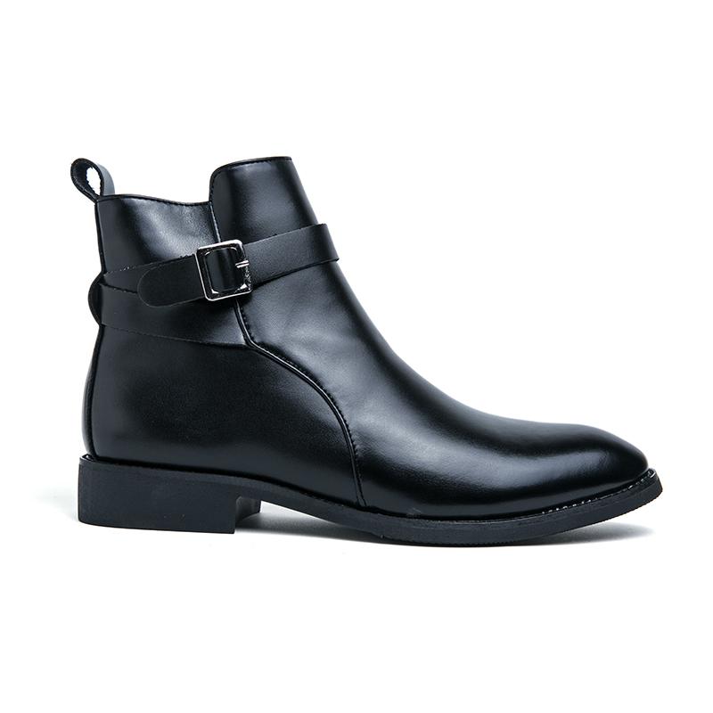 Bottines Chelsea tendance pour hommes, chaussures rétro, polyvalentes, fermeture éclair, style britannique, décontractées, pour soirées, classiques