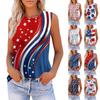 Women's Tank Tops 2025 Loose Fit High Neck Summer Top Dressy Casual Sleeveless Shirts With Pocket