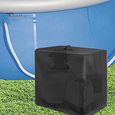 Pool Sand Filter Pump Cover Adjustable Waterproof Oxford Cloth Outdoor Above Ground Swimming Pool Pump Protector Sleeve Guard