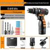 Rechargeable Multifunction Electric Drill & Impact Screwdriver Set