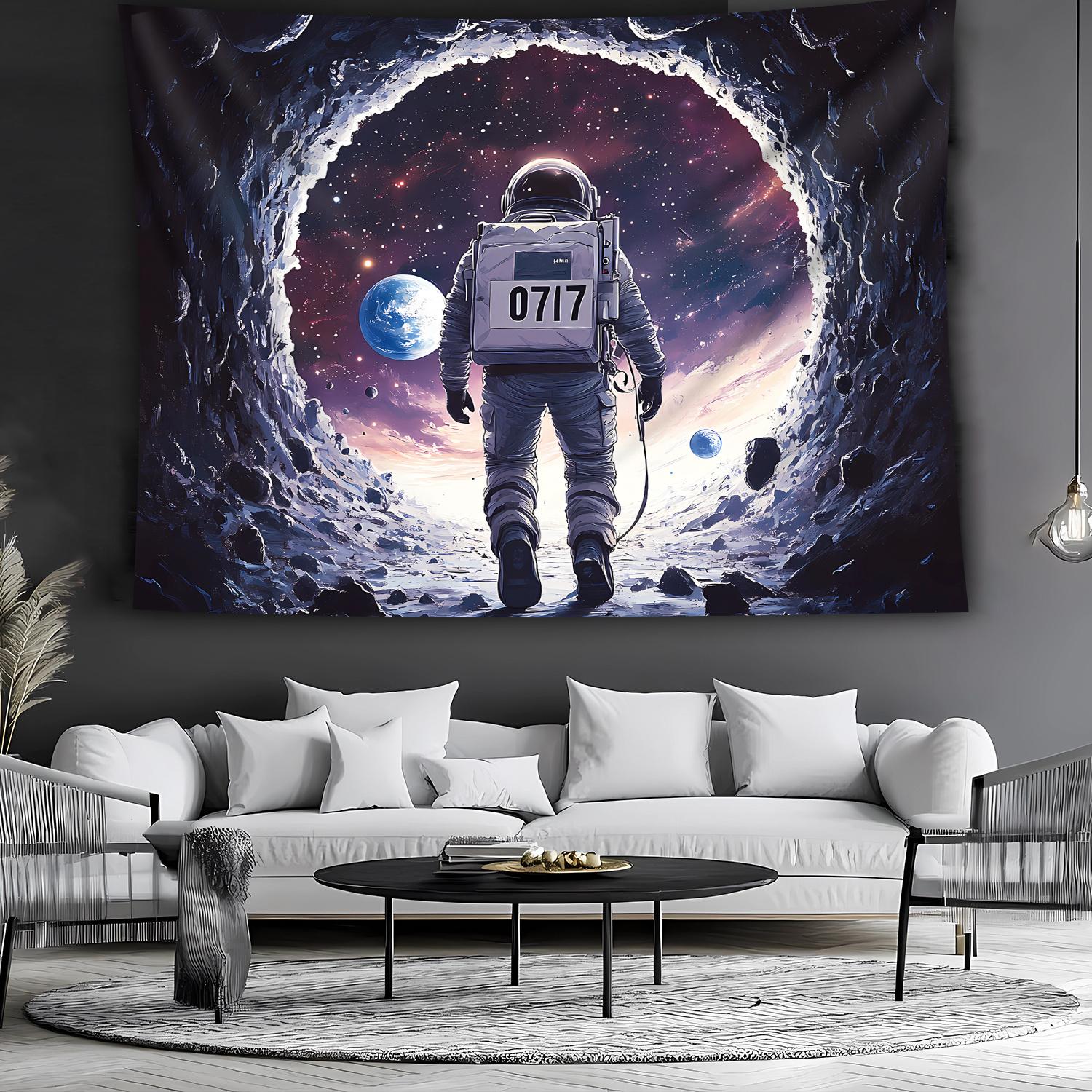 

1pc Massive Space Astronaut Landscape Tapestry 2D HD Printing Polyester Wall Hanging IndoorOutdoor Decor for Living Room 74x94cm(29x37in)