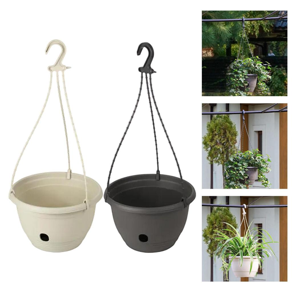 Self Watering Flower Planter Hanging Planter for Flowers Plants Home Decor Ornament Flower Pot for Shelf Table Desk Terrace