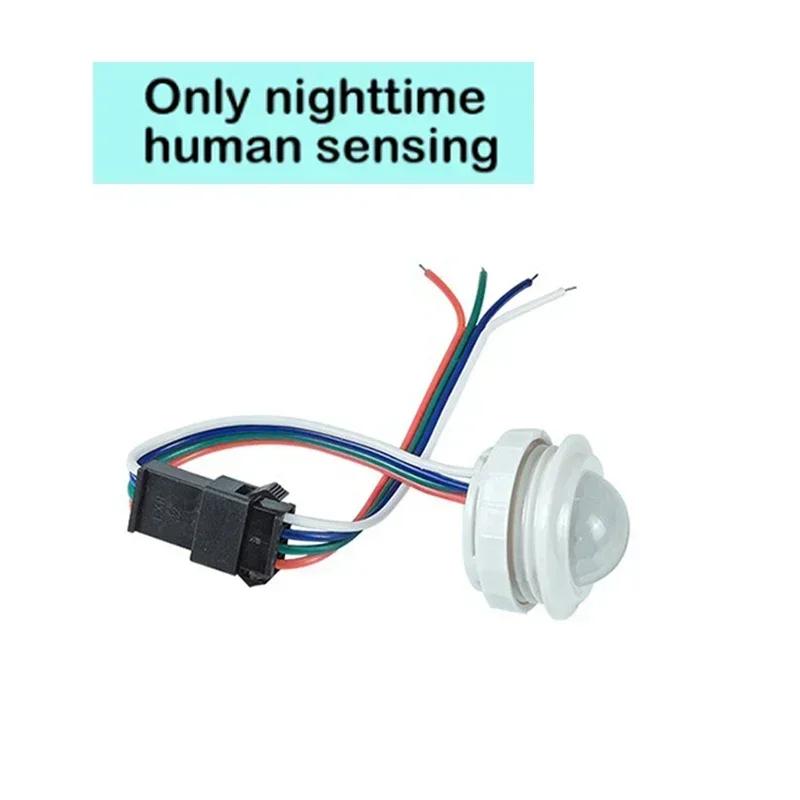 

DC3V 5V12V 24V LED PIR Delay Embedded Human LED PIR embedded human infrared detector infrared motion sensor detector Customized Only light up at nig