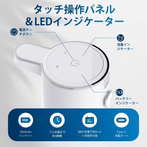 Eco4life Automatic Touchless Soap Dispenser ? 400ml Foaming Hand Soap Dispenser for Bathrooms and Kitchens, Wall-Mounted or Tabletop, 4 Foam Levels, R