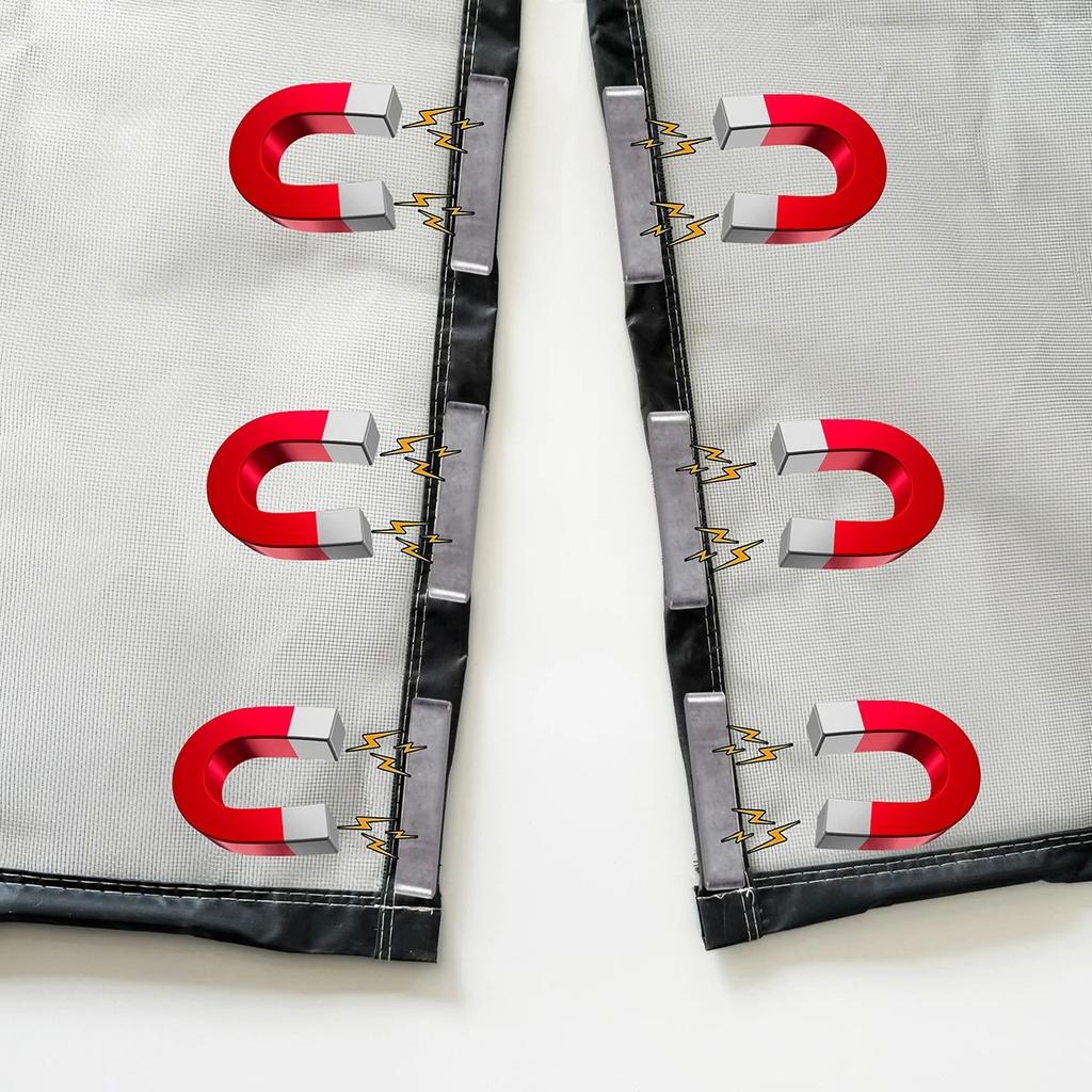 Magnetic Door Screen Custom Size Mosquito Net Curtain Fly Insect Automatic Closing Invisible Mesh For Kitchen indoor living room