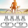 Mountain Bike Pedal Cleats Mounting Screws and Washers Titanium Alloy Cycling Accessory