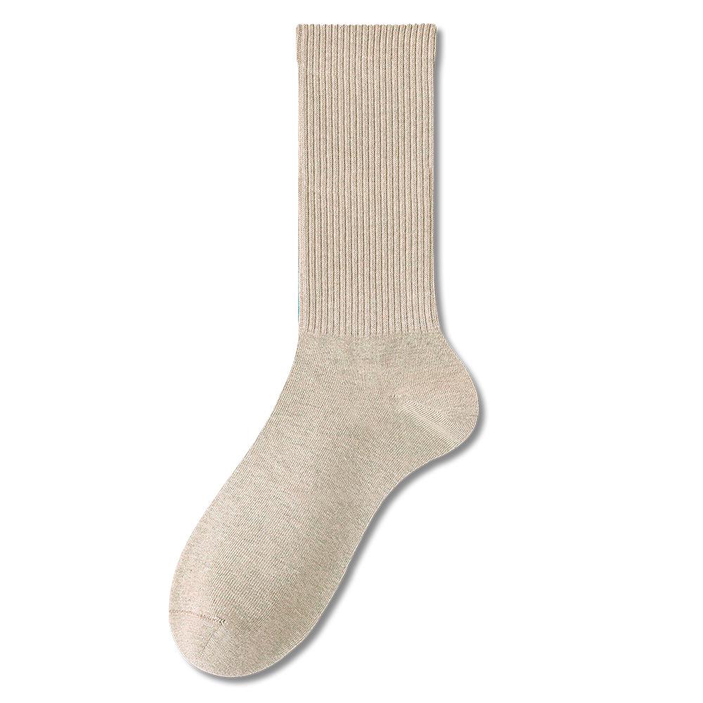 Women's Seamless Knee-High Cotton Socks, Antibacterial & Warm, Autumn/Winter 2024 Collection