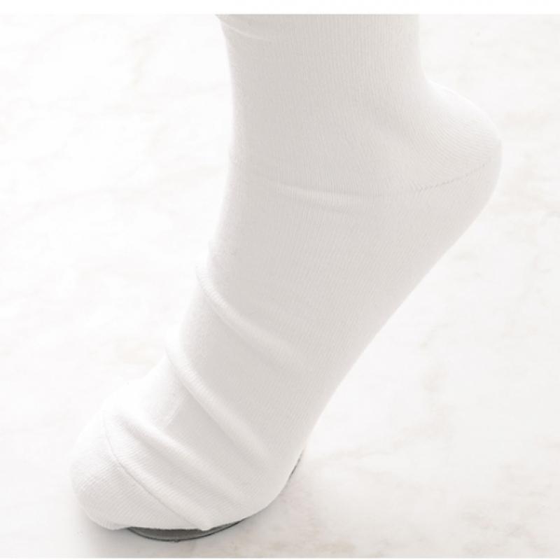 Popcorn   Kiki Men S baSic Mid Length SockS White