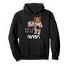 NASA Astronaut Teddy Bear Worm Logo Hoodie